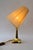 Art Deco Brass Table Lamp with Fabric Shade, Vienna, Austria, 1920s For Sale - Image 10 of 13