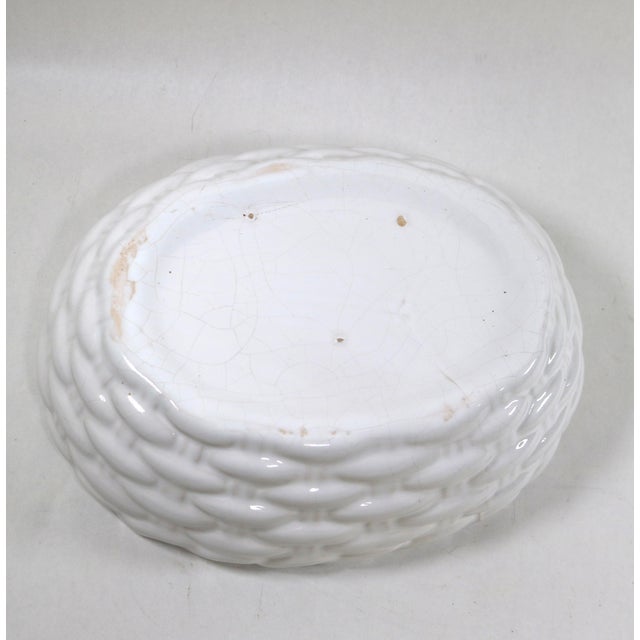Ceramic Large 19th Century Staffordshire Bisque Hen on Nest For Sale - Image 7 of 15