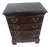 Vintage Traditional Dark Cherry 4 Drawer Bachelor Chest For Sale