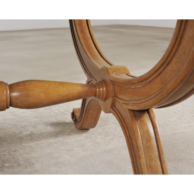 Pair of Michael Taylor Neoclassical Curule d'Orsay Ottoman Benches For Sale - Image 10 of 18