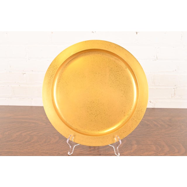 Bronze Tiffany Studios New York Bronze Doré Large Plate or Charger For Sale - Image 8 of 8