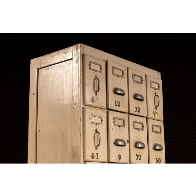 Early 20th Century Antique 28-Drawer Ledger & Index Cabinet For Sale - Image 5 of 10