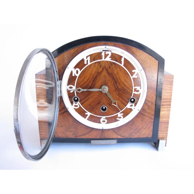 Antique German Art Deco Haller Foreign Chiming Mantel Clock Chairish