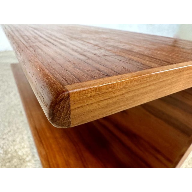 Minimalist Teakwood Wall Shelf, Germany, 1960s For Sale - Image 9 of 17