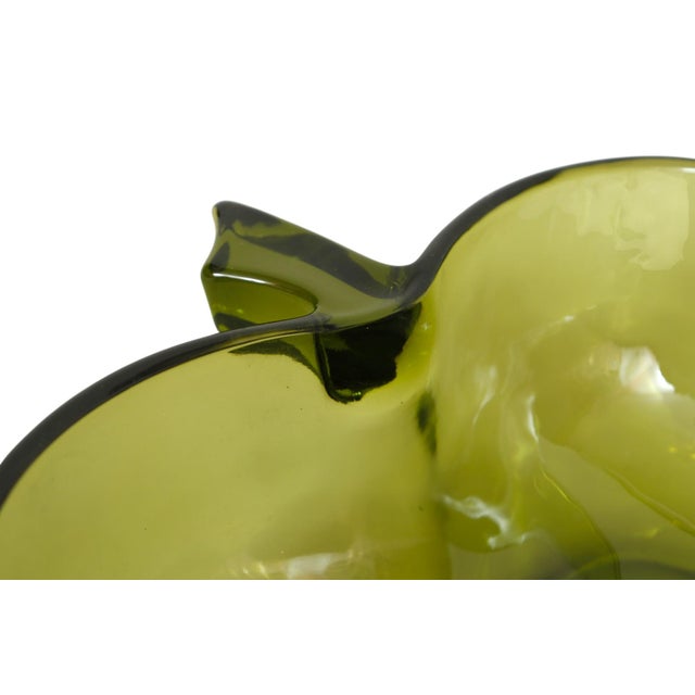 Hazel-Atlas 1960s Hazel-Atlas Green Apple Glass Bowls - Set of 9 For Sale - Image 4 of 4