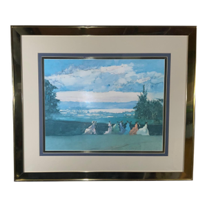 Robert "Bob" Peak, "Night Music," Original Mid-Century Lithograph 1960s