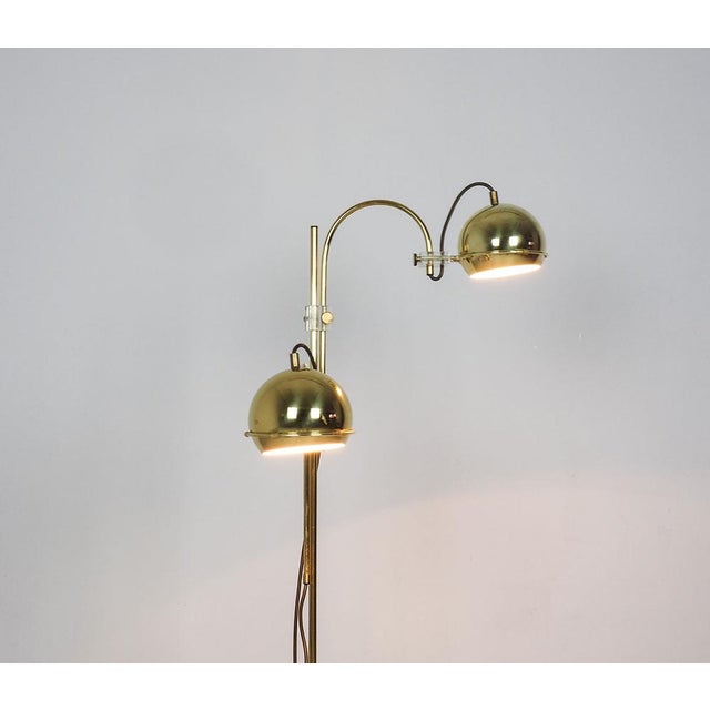 Brass Arc Floor Lamp from Gepo, 1960s For Sale - Image 15 of 16