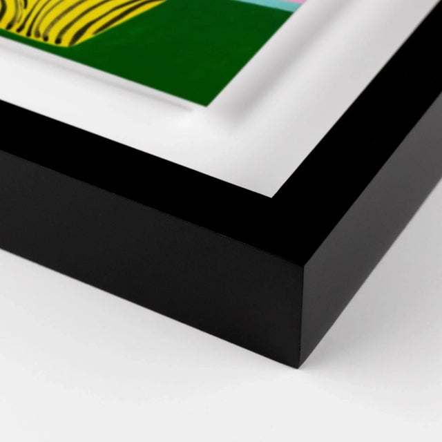 DESCRIPTION: Yellow Vase by Jelly Chen in Black Framed Paper, Large Art Print SPECIFICATIONS: Type: Framed Paper. Framed...