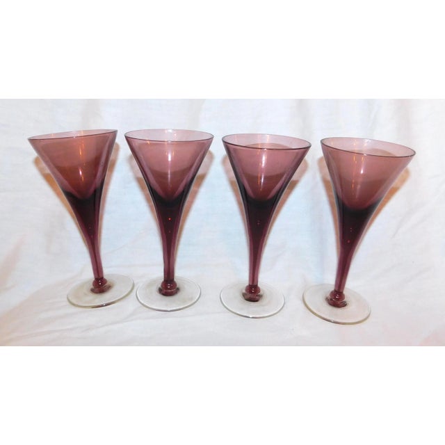 Mid 20th Century Italian Glass Decanter Set 5 Pieces Chairish