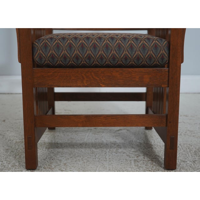 Set of 6 Stickley Arts & Crafts Mission Oak Dining Chairs For Sale - Image 10 of 18