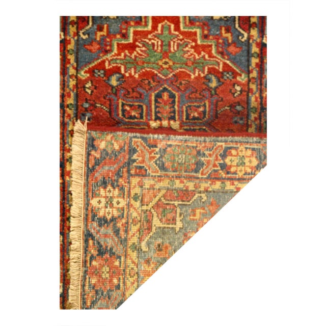 Serapi design rug. Handmade Hand-knotted in fine lambswool. Lamb's Wool on a Cotton Foundation Vegetable Dyed Hand-Spun...