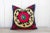 1990s Daisy Mandala Vintage Suzani Pillow For Sale - Image 5 of 9