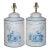 A Pair Vintage English Export Tea Caddy Hand-Painted Chinoiserie Figurines Table Lamp For Sale - Image 10 of 10