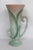 Mid Century McCoy Style Green Leaves Double Handles Tall Vase 4480b For Sale - Image 15 of 15