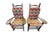 These rocking chairs are crafted in a classic American Rustic or lodge aesthetic with natural steam-bent wood saplings or...