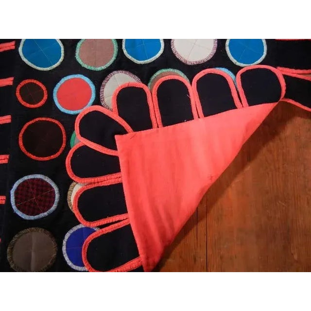 1960s Folk Art Pop Art Wall Hanging Quilt For Sale In Boston - Image 6 of 11