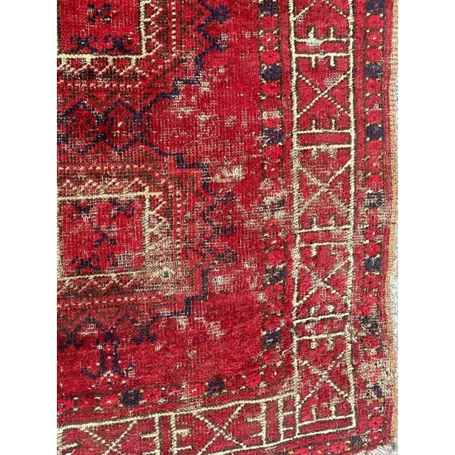19th Century Antique Turkmen Rug, 1890s For Sale - Image 5 of 14