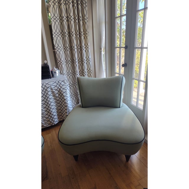 Mid-Century Modern 1990s Post Modern Sculptural Lounge Chairs (Pair) For Sale - Image 3 of 3