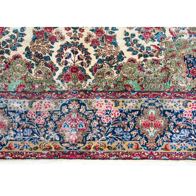 Early 20th Century Persian Kirman Rug For Sale - Image 13 of 15