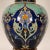Art Nouveau Ceramic Vase Urn Floral Decoration Blue Turquoise Covered Vase For Sale - Image 6 of 11