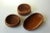 Brown 1970s Vintage Round Teak Bowls and Fruit Teak Bowl - Set of 3 For Sale - Image 8 of 8