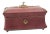 Circa 1830 Leather and Gilt Tea Caddy, England For Sale