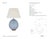 Julie Neill by Visual Comfort Signature Talia Medium Cordless Table Lamp in Blue with Linen Shade Designer: Julie Neill...