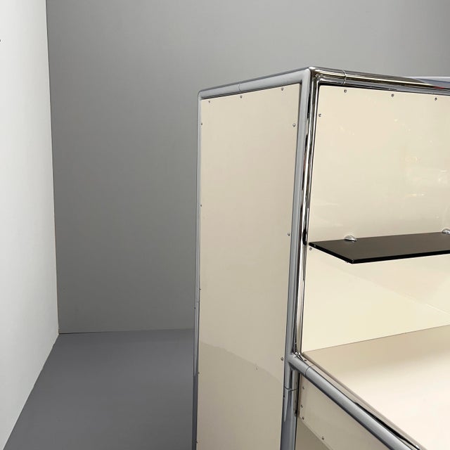 Medical White Tubular Steel Desk, 1930s For Sale - Image 6 of 13