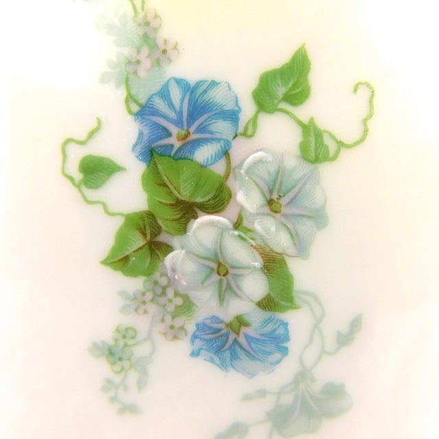 1900 - 1909 Royal Rudolstat Chocolate Pot Coffee Pot With Blue Flowers For Sale - Image 5 of 12