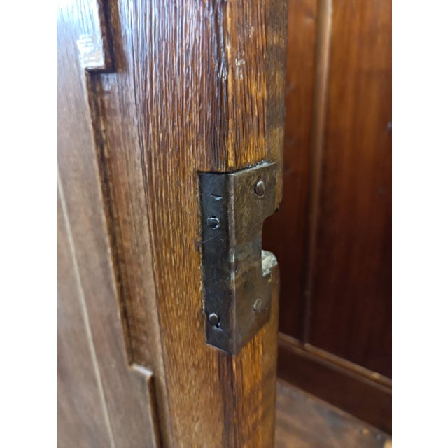 Antique Oak Baroque Armoire Wardrobe, Northern Europe, 1730 For Sale - Image 4 of 18