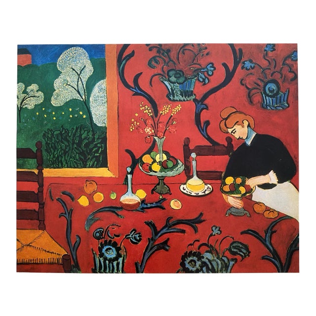 Henry Matisse Vintage 1981 First Edition Fauvism Lithograph Print " the Dessert : Harmony in Red " 1908 For Sale