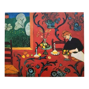 Henry Matisse Vintage 1981 First Edition Fauvism Lithograph Print " the Dessert : Harmony in Red " 1908