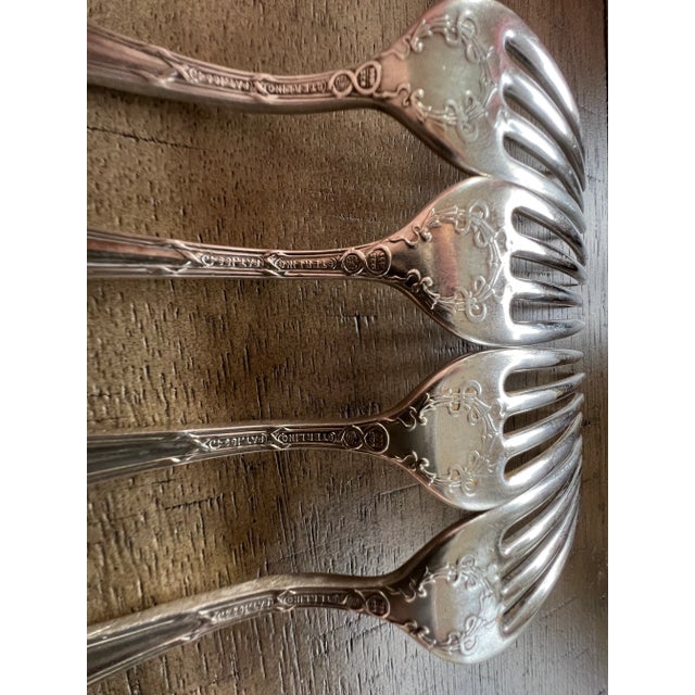Antique Towle Sterling Silver Empire Pattern Dinner Forks- Set of 11 For Sale - Image 11 of 13