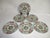 Set of 6 Japanese Rose Medallion porcelain luncheon plates, hand painted in Hong Kong. They are decorated with birds,...
