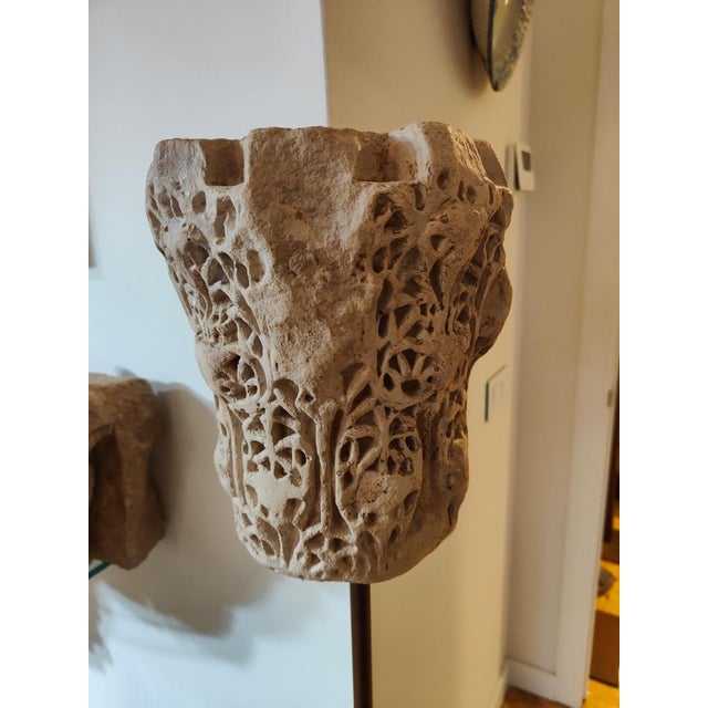 Antique Terracotta Capital in Arabesque Style, 1890 For Sale - Image 4 of 10