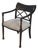 Interior Crafts Black & Gold Chinoiserie Arm Chair For Sale