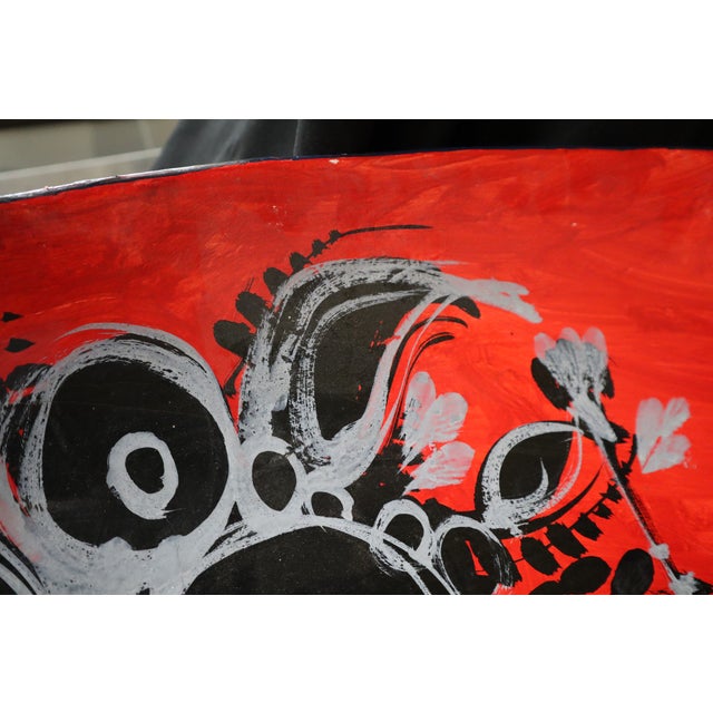 Paper Rare Bjorn Wiinblad Large Paper Mache Charger/Decorative Wall Plate For Sale - Image 7 of 14