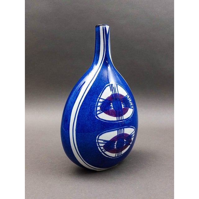 Royal Copenhagen Denmark Inge Lise Koefoed Vintage Tenera Fajance Flower Vase. Measures approximately 6 7/8" long, 4"...