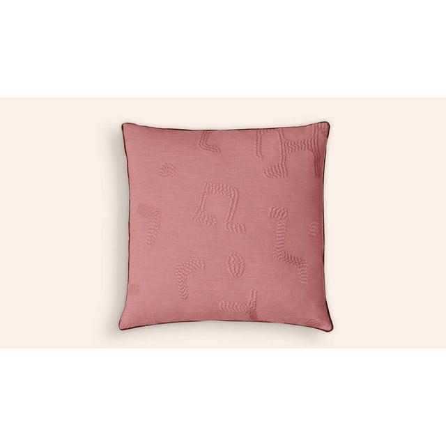 Clay Raphia Cushion by Ceraudo For Sale - Image 6 of 7