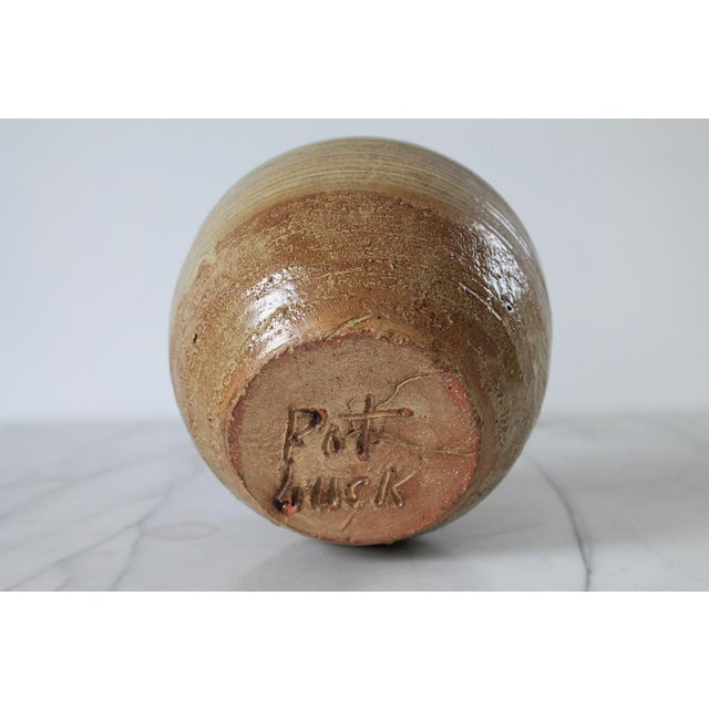 Studio Art Pottery Vase For Sale - Image 4 of 4