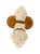 Mid-Century Faience Spaghetti Glaze St. Bernard Planter & Match Holder With Saddlebags For Sale - Image 4 of 12