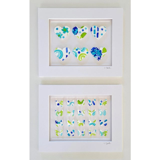 "Endless Summer Butterflies" Original Abstract Collage by Suzanne MacCrone Rogers For Sale - Image 6 of 9