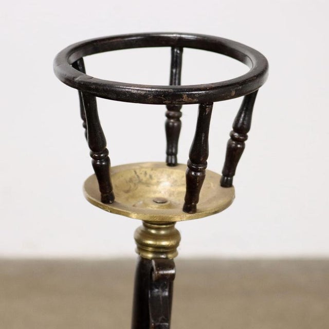 Antique Andiron in Wrought Iron For Sale - Image 3 of 6