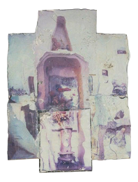 Composition, Painting and Collage, 20th Century, Framed