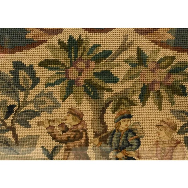 Regency Chinoiserie Lacquer Screen Tapestry, 1840 For Sale - Image 4 of 13