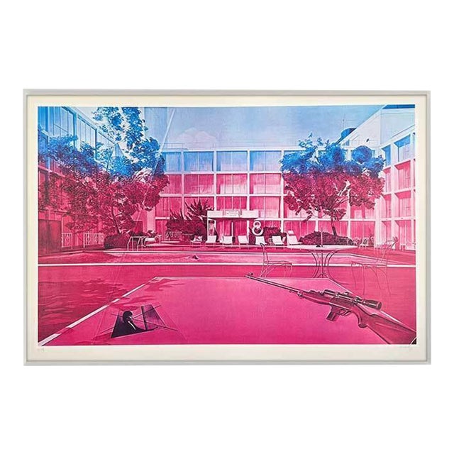 Jacques Monory Serigraph Hand Sign & No. Ltd Ed 22/75+Custom Framing For Sale