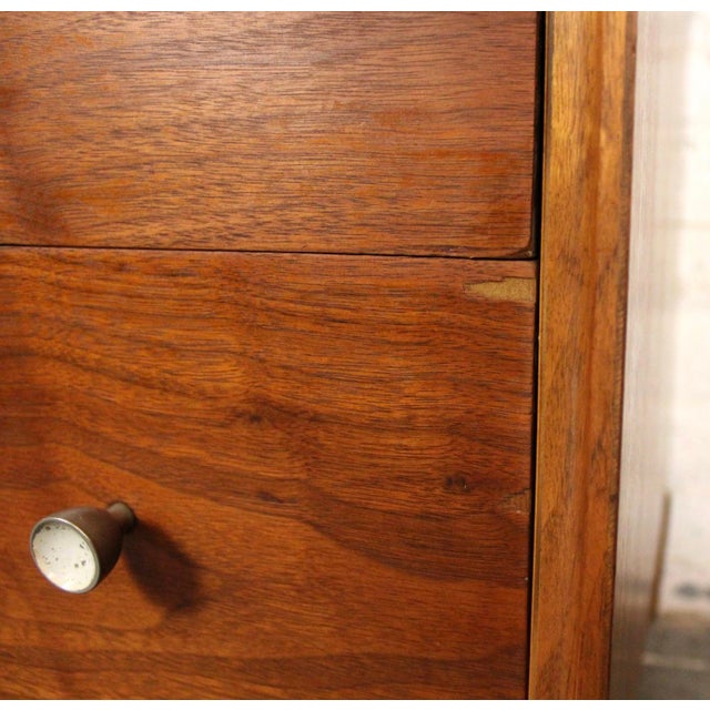Brown Mid 20th Century Modern Walnut Chest of Drawers by Vanleigh For Sale - Image 8 of 14
