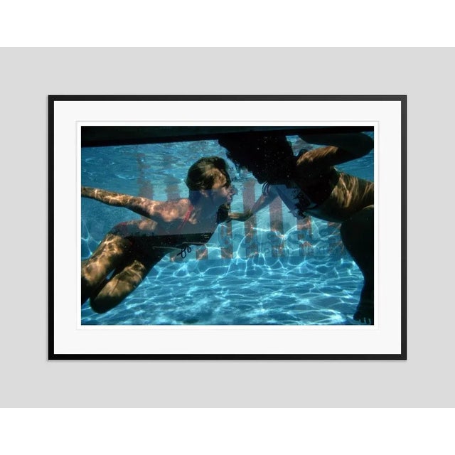 Modern Swimmers at Las Brisas 1972 by Slim Aarons Framed C-Print Photograph For Sale - Image 3 of 3