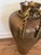 Neoclassical Vintage Large Brass Urn With Rope Handle Detail For Sale - Image 3 of 9