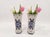 Vintage Blue Hand-Painted Floral Vases from Delft, 1920s, Set of 2 For Sale - Image 4 of 18